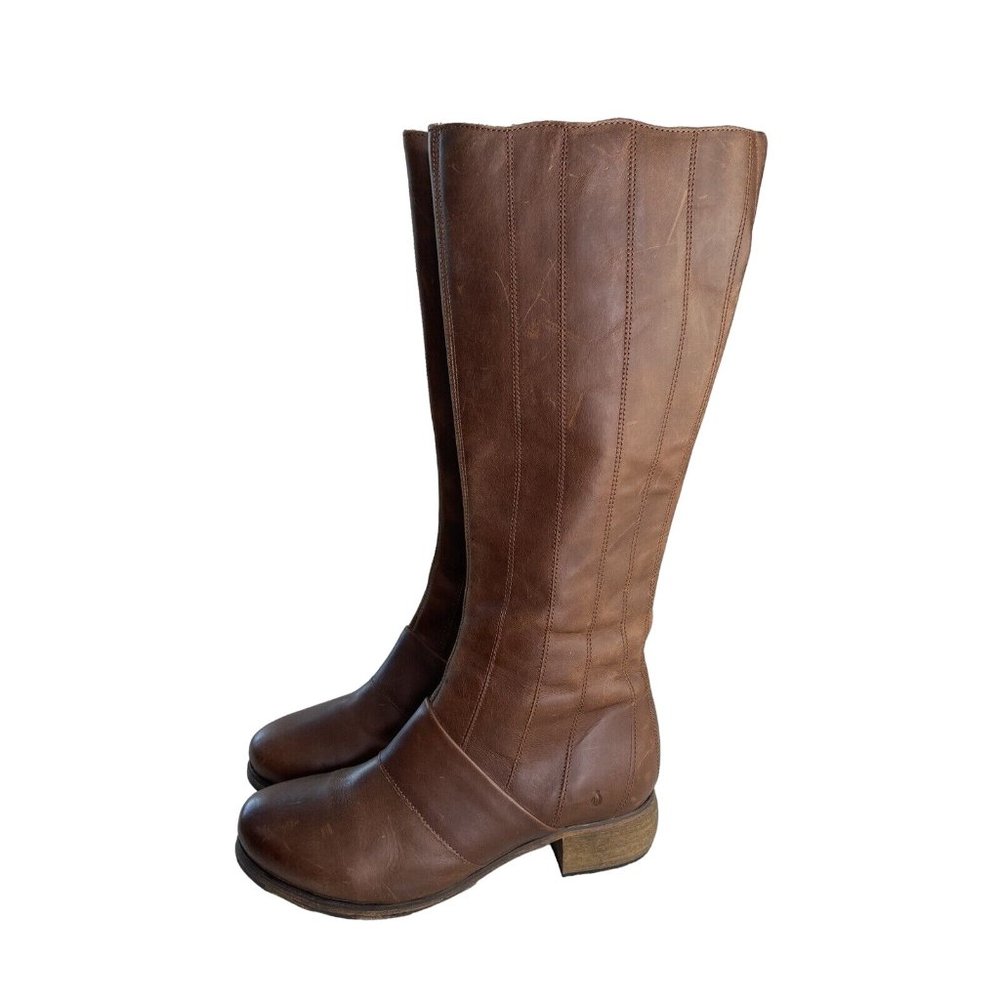 OLUKAI KUMUKAHI (RUM/RUM) WOMEN'S PULL-ON BOOTS Leather Size 9.5